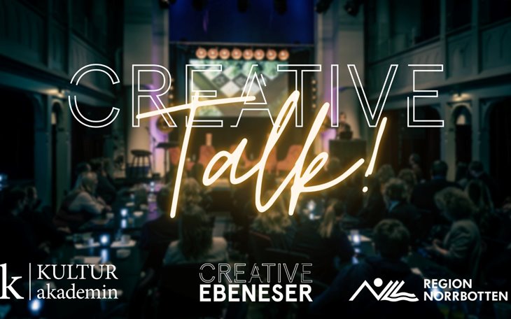 Banner för Creative Talk 8 december 2023