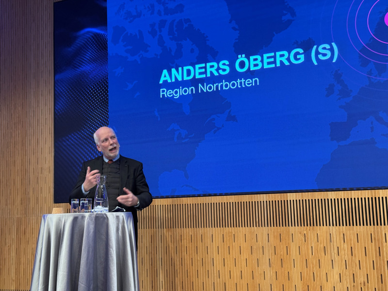 Anders Öberg, regionstyrelsens ordförande i Region Norrbotten, på Norra Scen