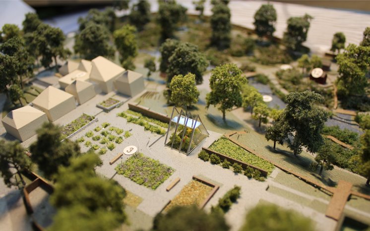 3D modell över Midnattssolens trädgård