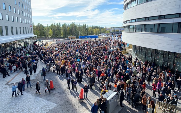 Invigning av Kirunas nya centrum hösten 2022.