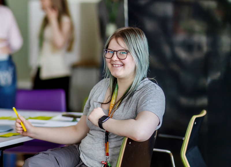 Minja Pettersson Naula, Luleå, deltog i workshopen Future Lab.