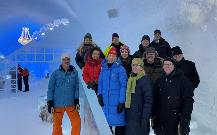 Loket på studiebesök i Kiruna