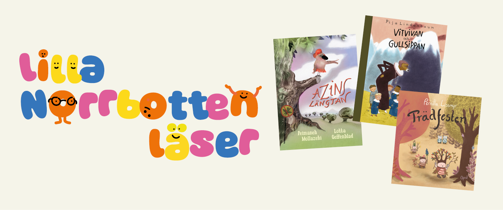 Illustration över Lilla Norrbotten läser.