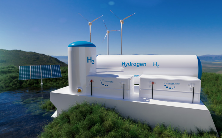 Vätgasanläggning för produktion av förnybar energi