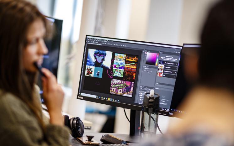 Spelutvecklare vid Boden Game Camp