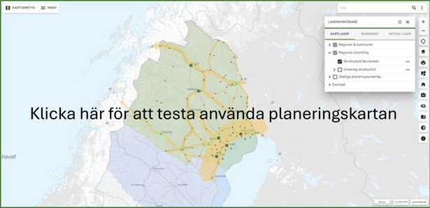 Planning map Norrbotten - Click on the image to open the map.